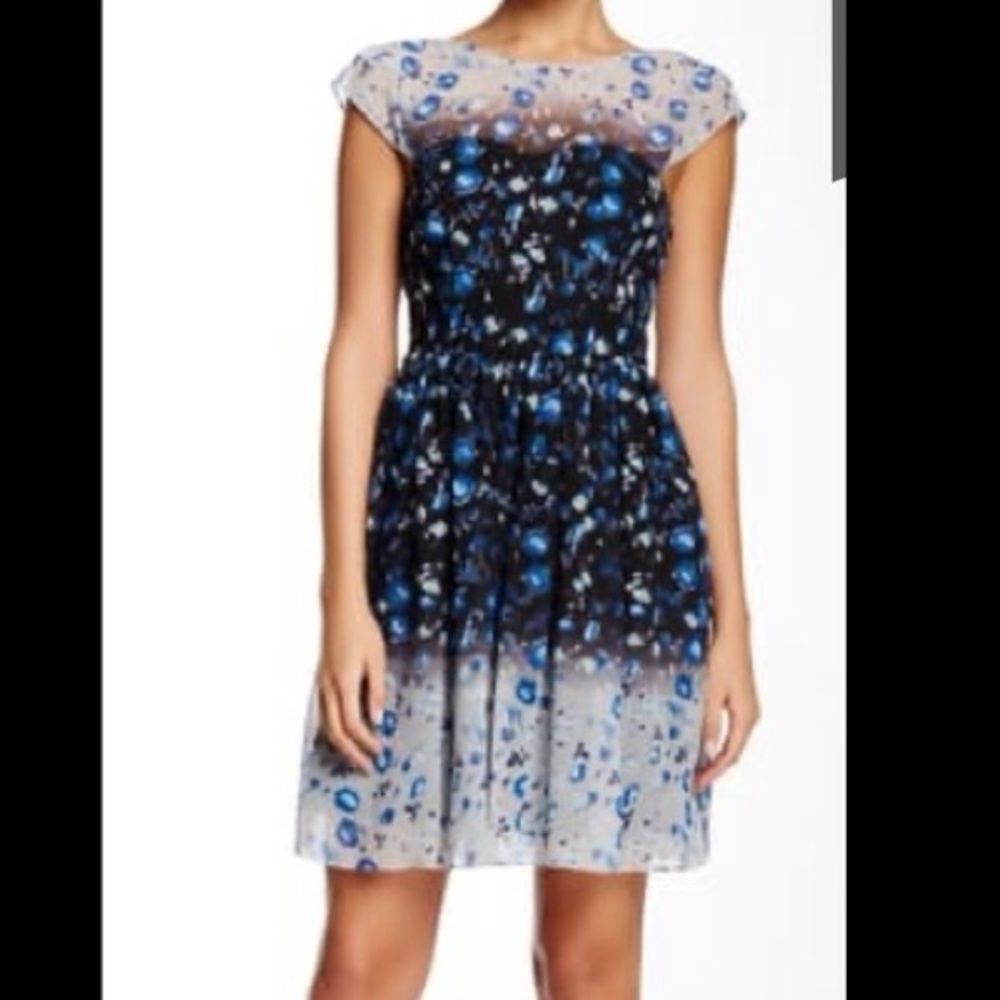 Betsey Johnson Flutter Sleeve Dress